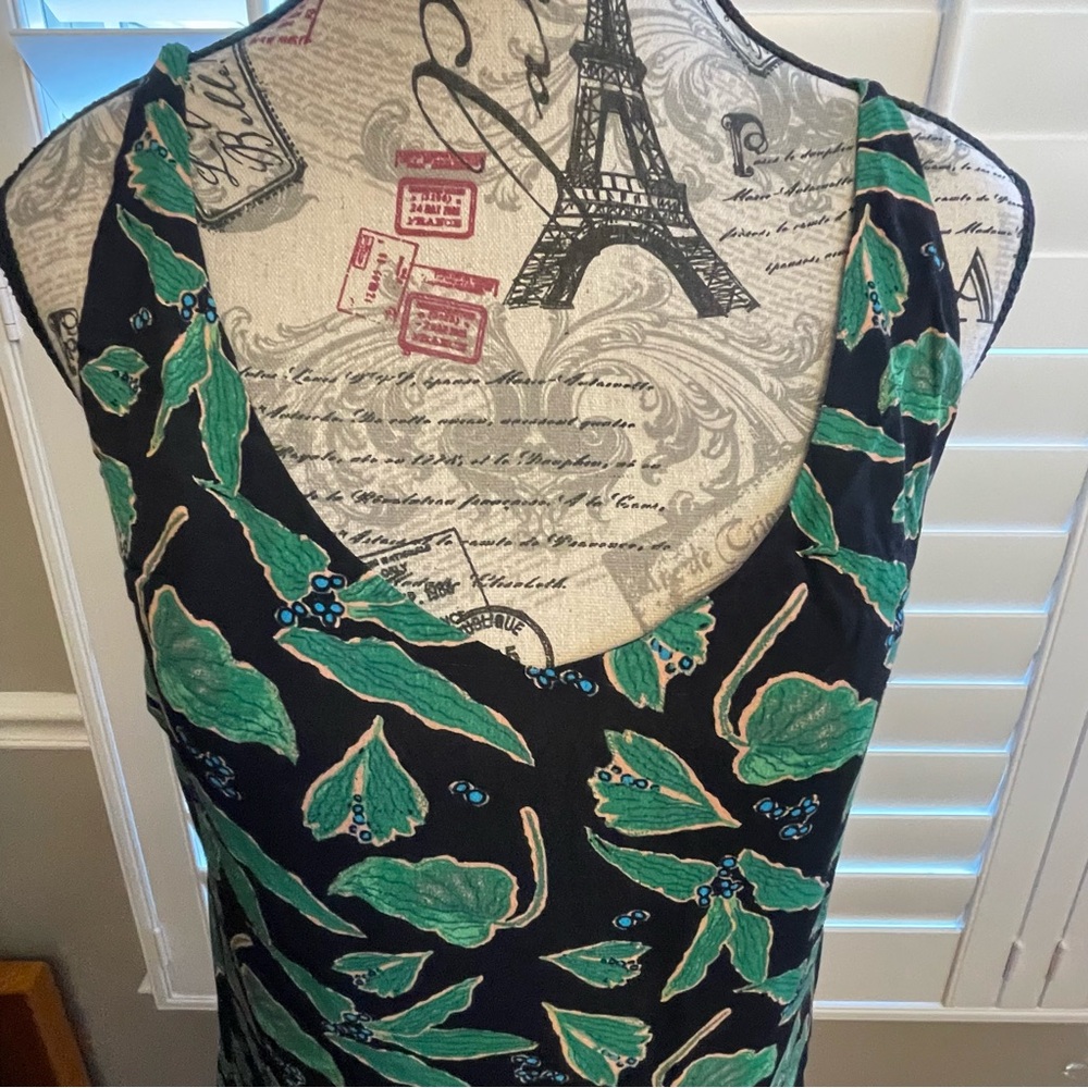 Urban Outfitters Black and Green Leaf dress - Picture 5 of 10